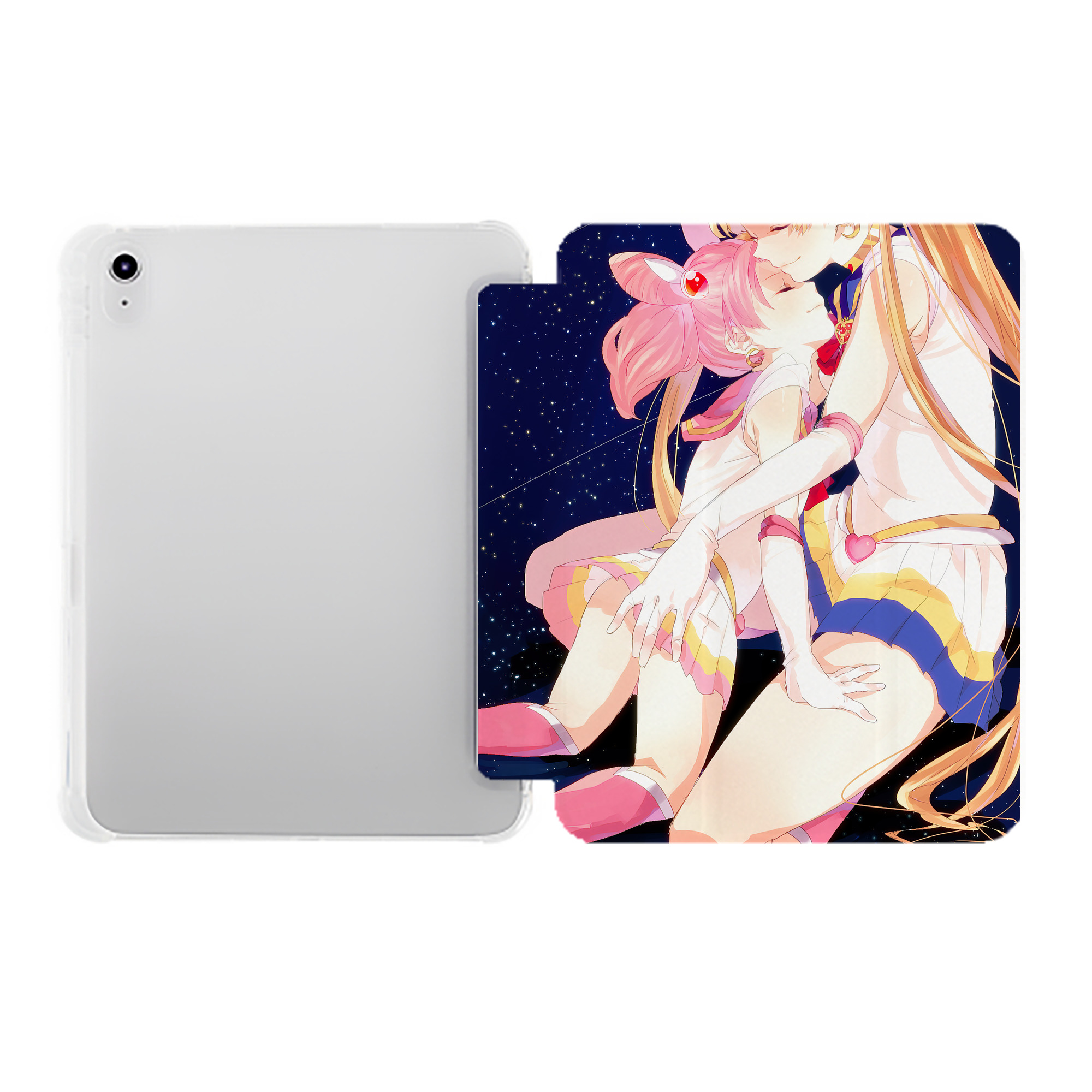 （画像用） 美少女戦士セーラームーン Sailor Moon IPad ケース ペン収納付き 三つ折りスタンド PUレザー×シリコン 対応機種9.5/10.5/10.9インチ